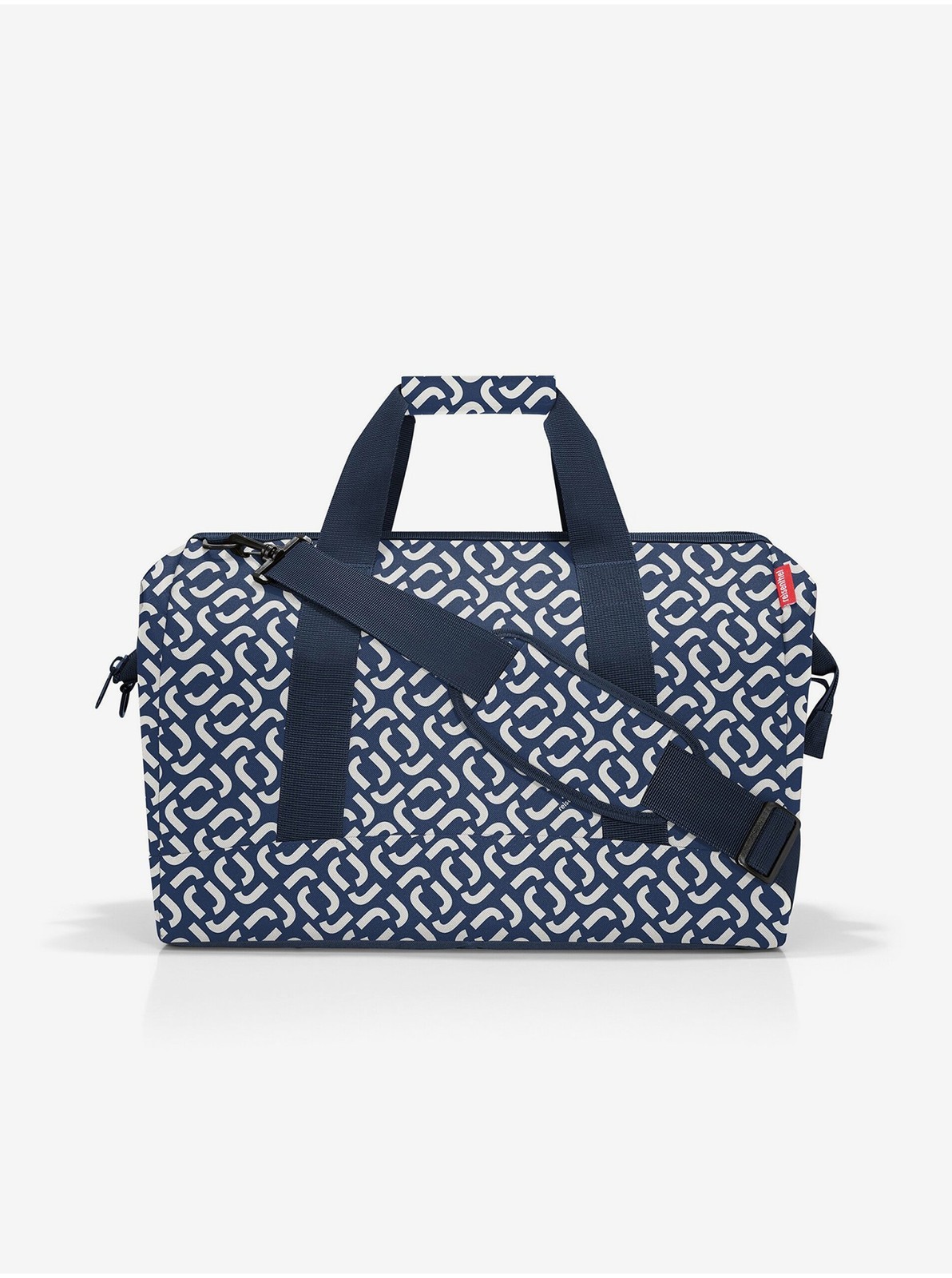 Tmavomodrá vzorovaná cestovná taška Reisenthel Allrounder L Signature Navy