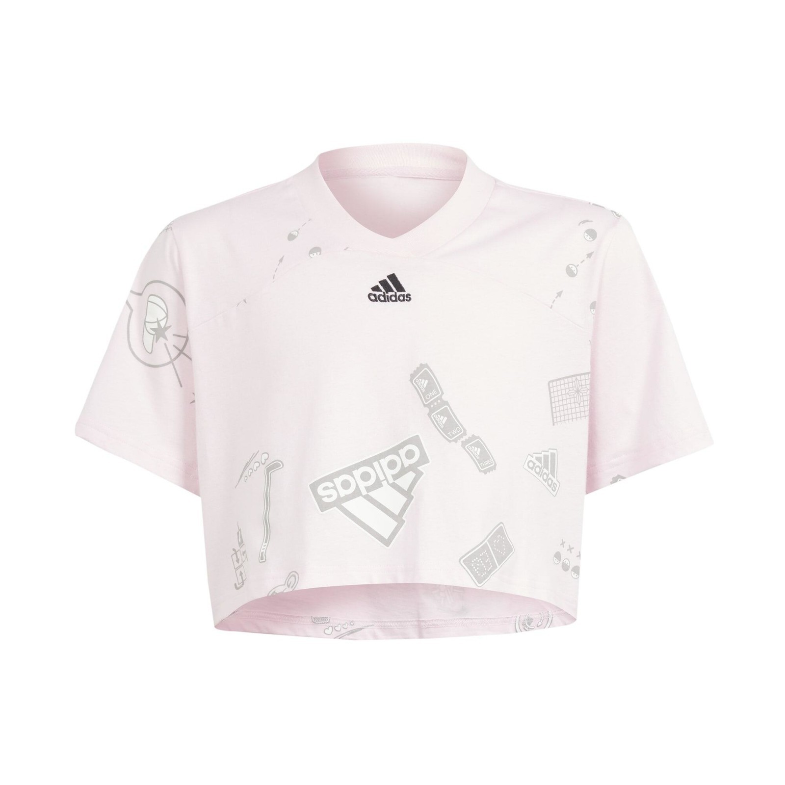 Dievčenský Crop top na cvičenie ružový