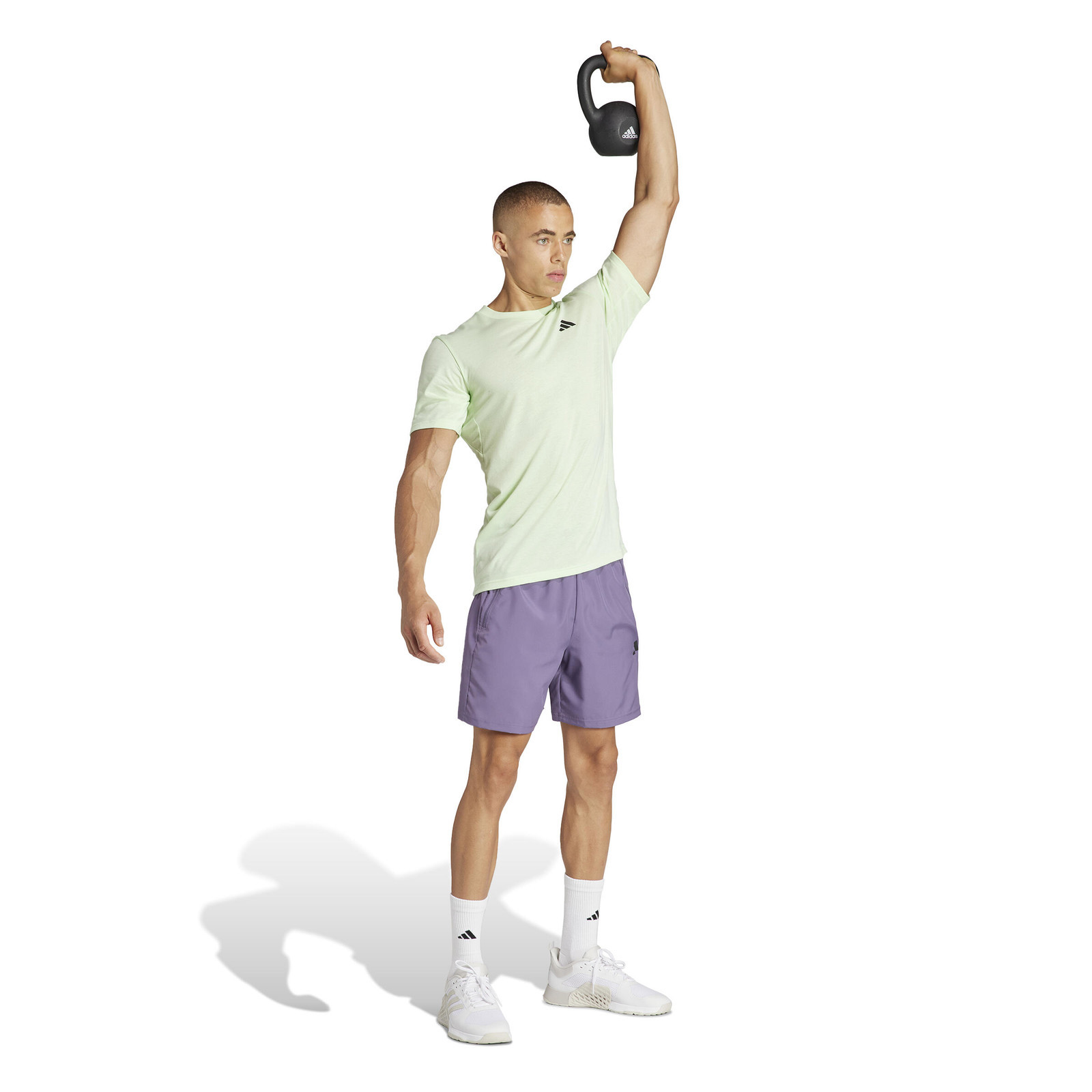 Pánske tričko na kardio fitnes zelené