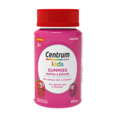 CENTRUM Kids gummies malina a jahoda 60 ks