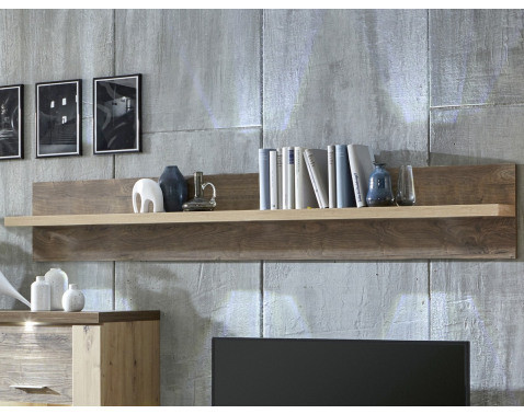 Nástenná polica Grande 200 cm, dub artisan/dub ribbeck%