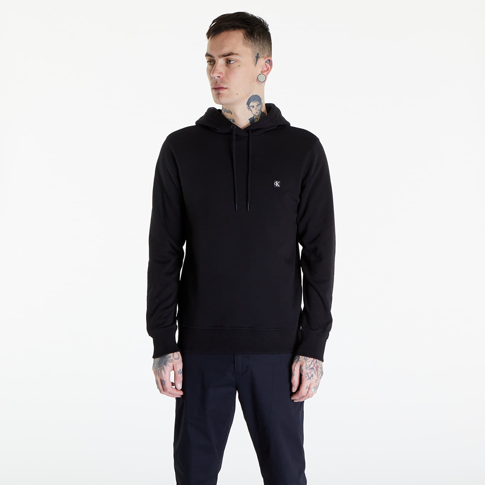 Calvin Klein Jeans Ck Embro Badge Hoodie Black