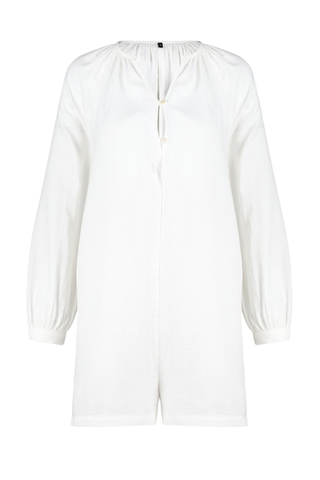 Trendyol White Woven Muslin 100% Cotton Jumpsuit