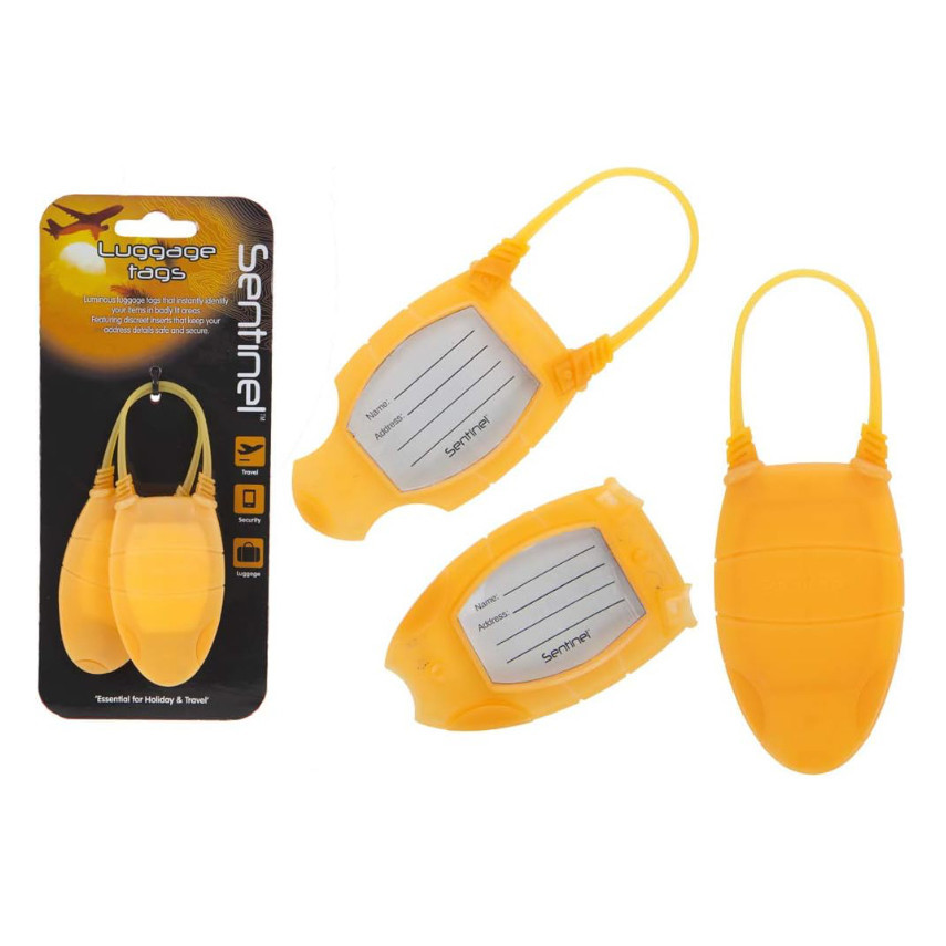 Menovky na batožinu Sentinel 799007 2ks - oranžová
