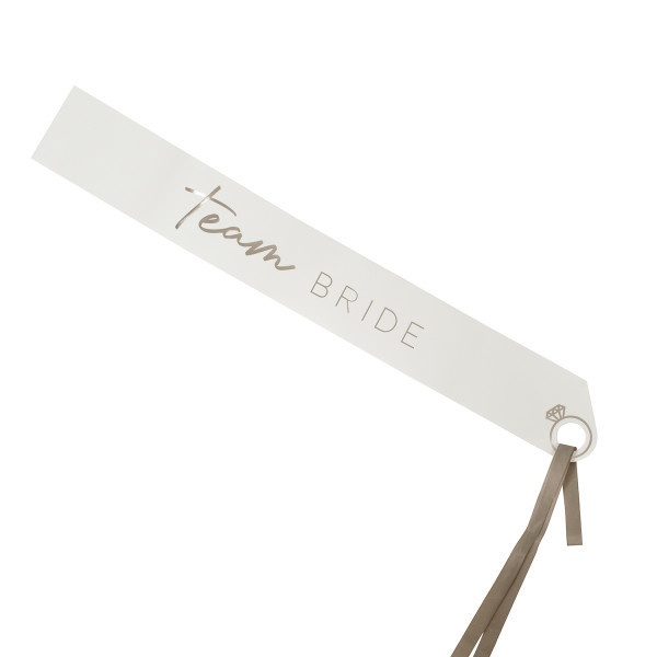 Ginger Ray Šerpa Team Bride - Strieborná