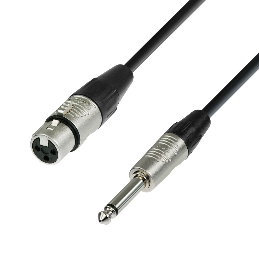 Adam Hall K4 MFP 0300 Microphone Cable XLR female to 6,3 MM Jack Mono 1,5m