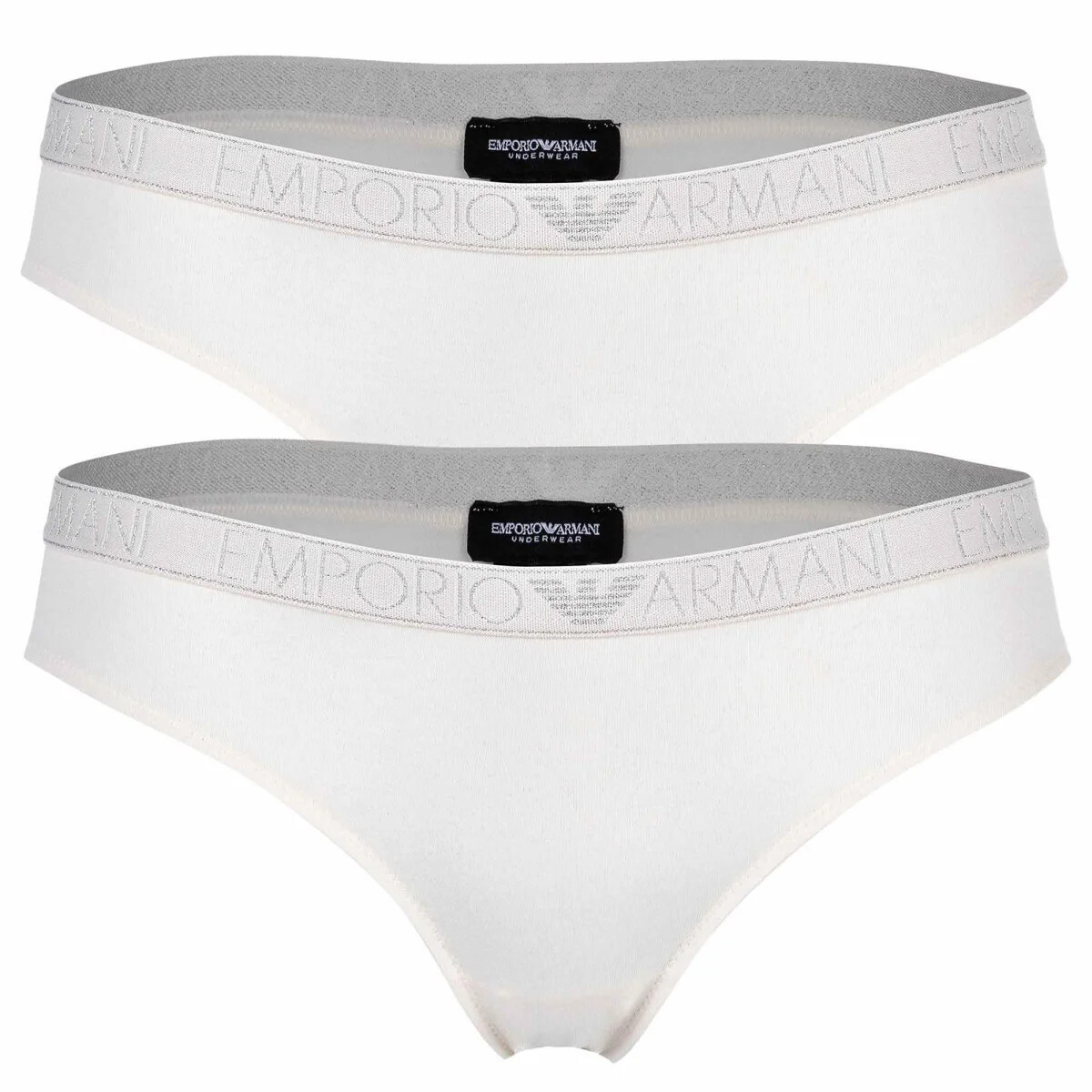 Dámske nohavičky 2PACK 163334 3F223 09210 ecru - Emporio Armani S