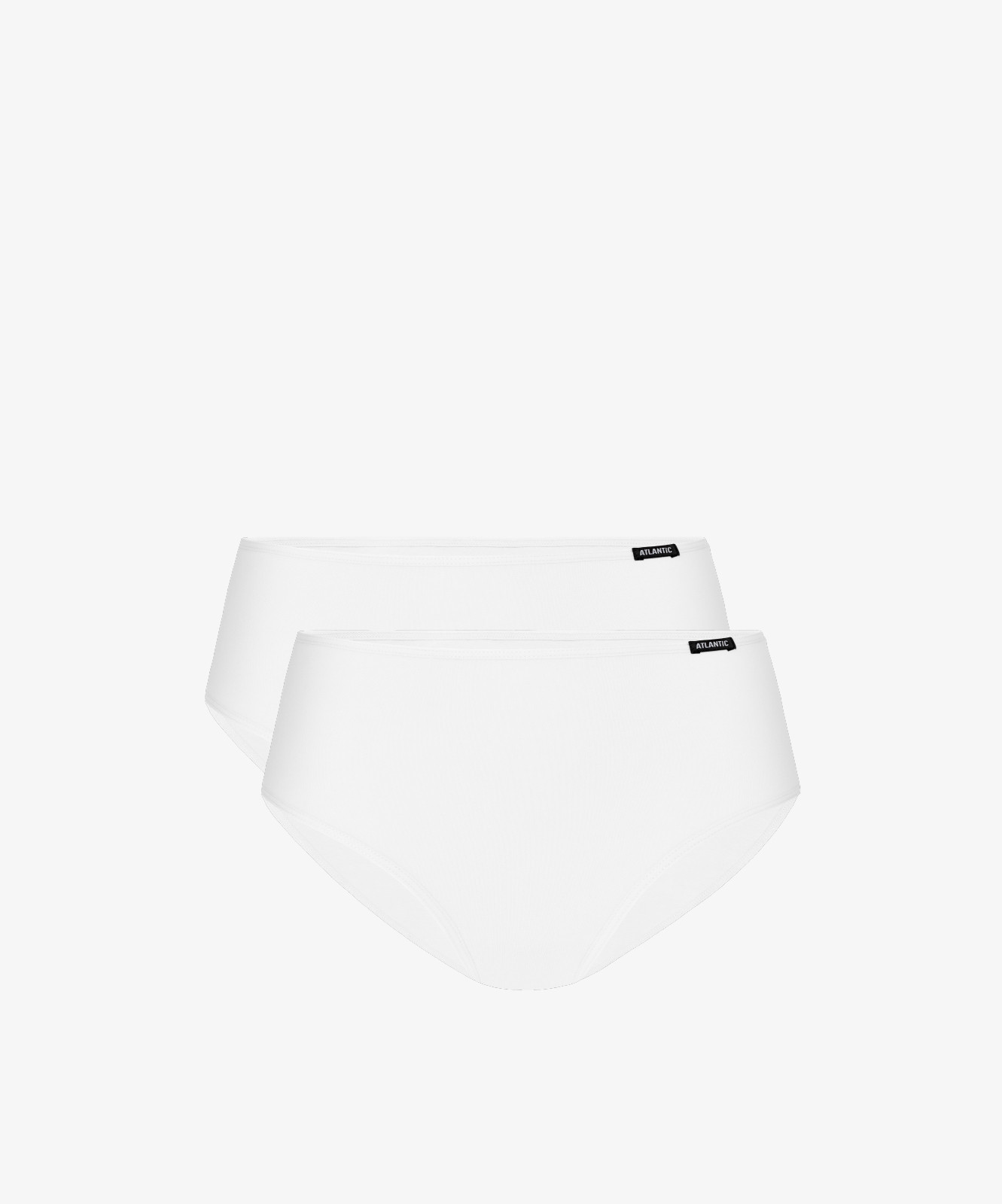 Dámske klasické nohavičky ATLANTIC 2Pack - biele XL