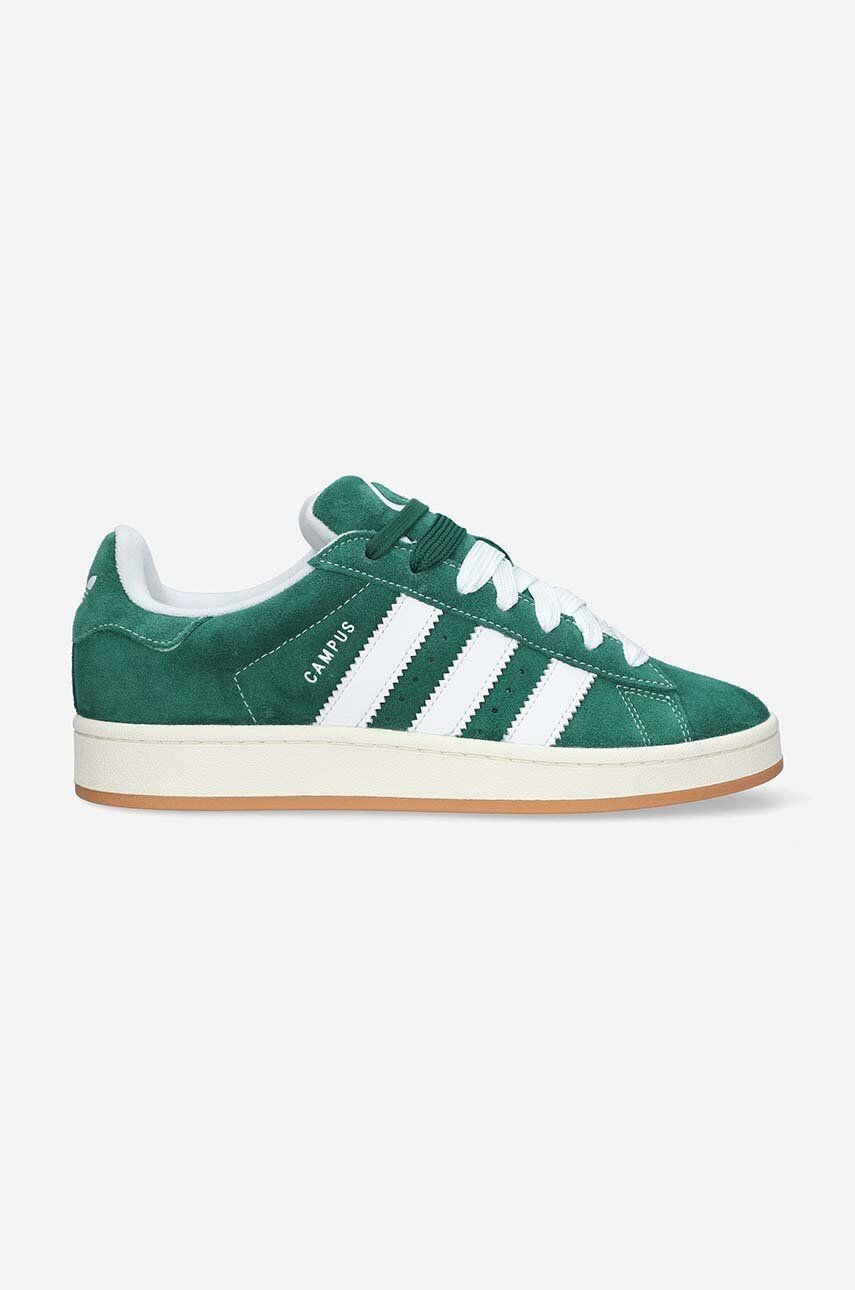 Semišové tenisky adidas Originals Campus 00s H03472-green, zelená farba, H03472