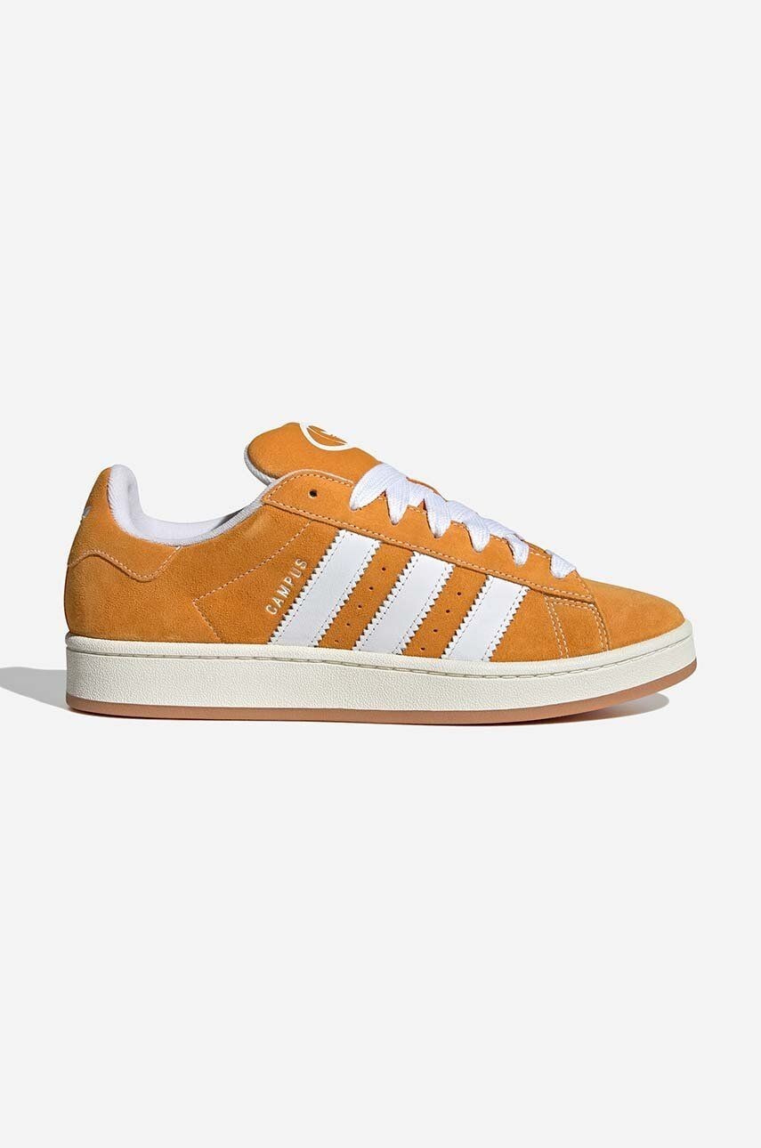 Semišové tenisky adidas Originals Campus 00S H03473-yellow, žltá farba