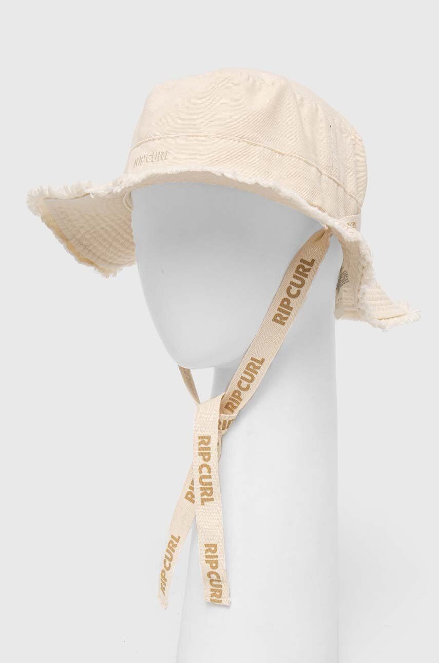 Bavlnený klobúk Rip Curl béžová farba, bavlnený