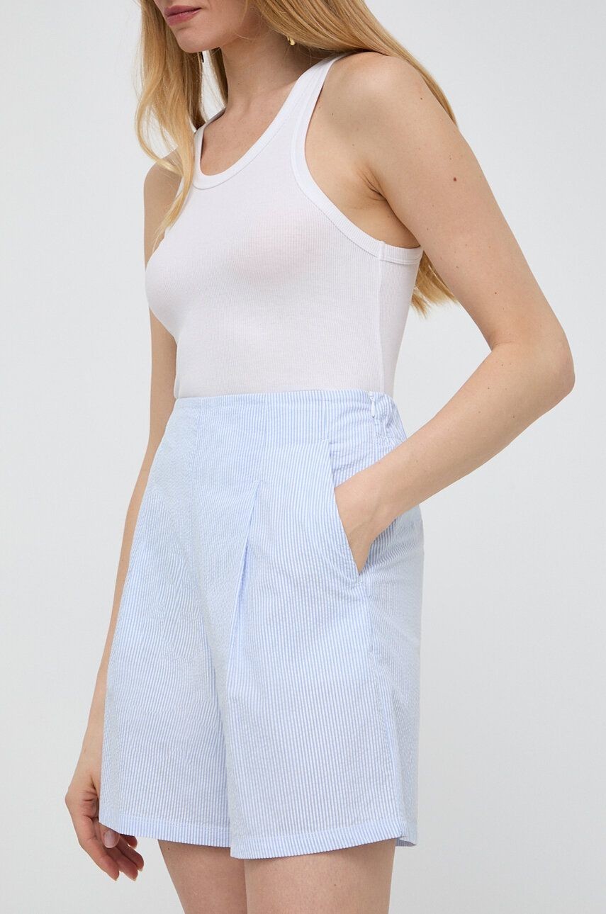 Bavlnené šortky Max Mara Leisure vzorované, vysoký pás
