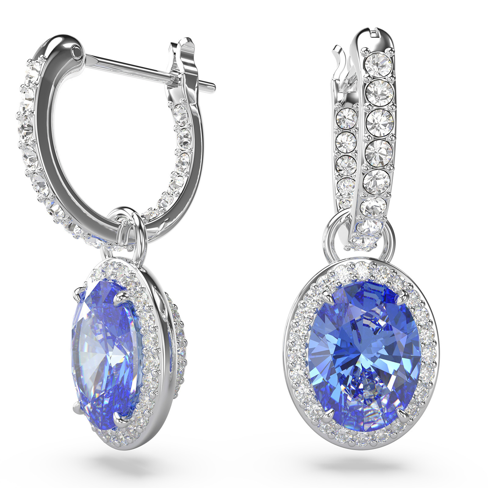 Swarovski Trblietavé náušnice krúžky s príveskami 2v1 Constella 5671817