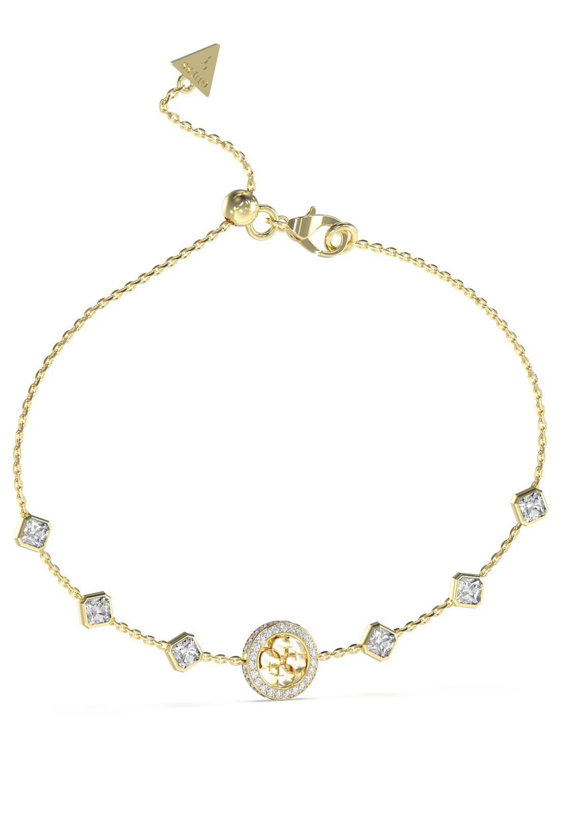 Guess Pôvabný pozlátený náramok 4G Crush JUBB04156JWYGT/U