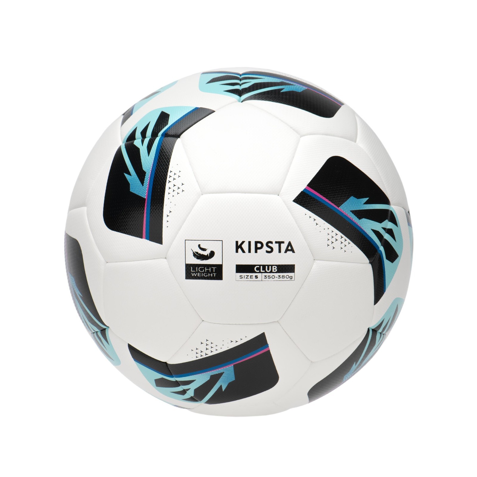 Futbalová lopta Hybride Club Ball Light veľkosť 5 biela