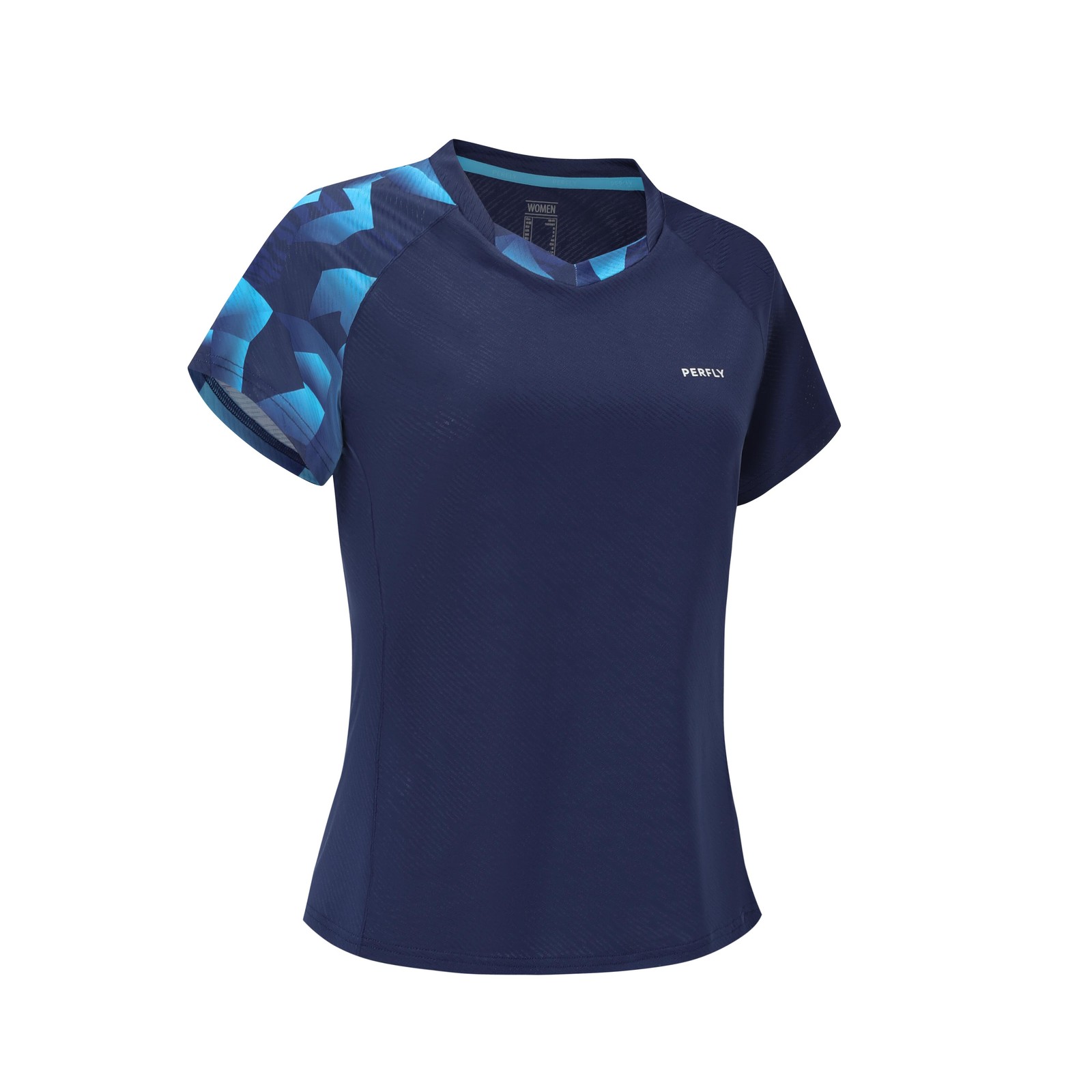 Dámske bedmintonové tričko 560 Lite tmavomodré