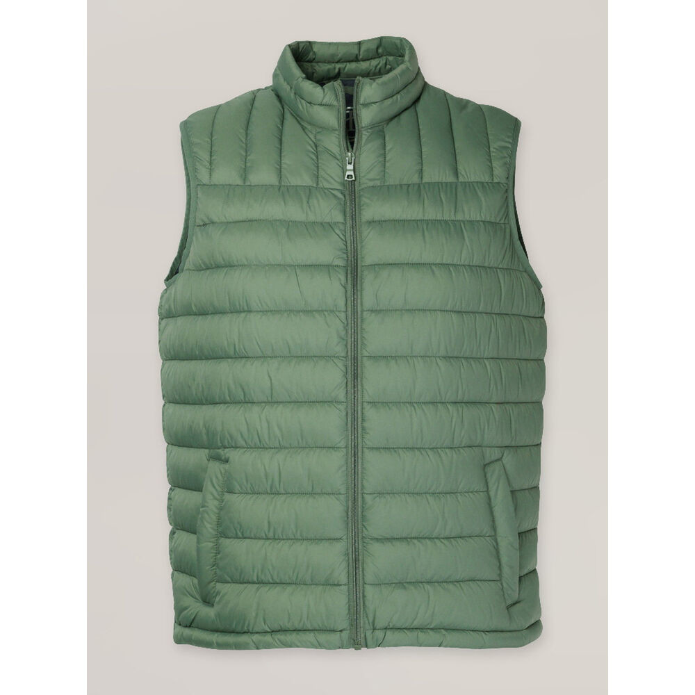 Pánska pohodlná prešívaná vesta v zelenej farbe 16648