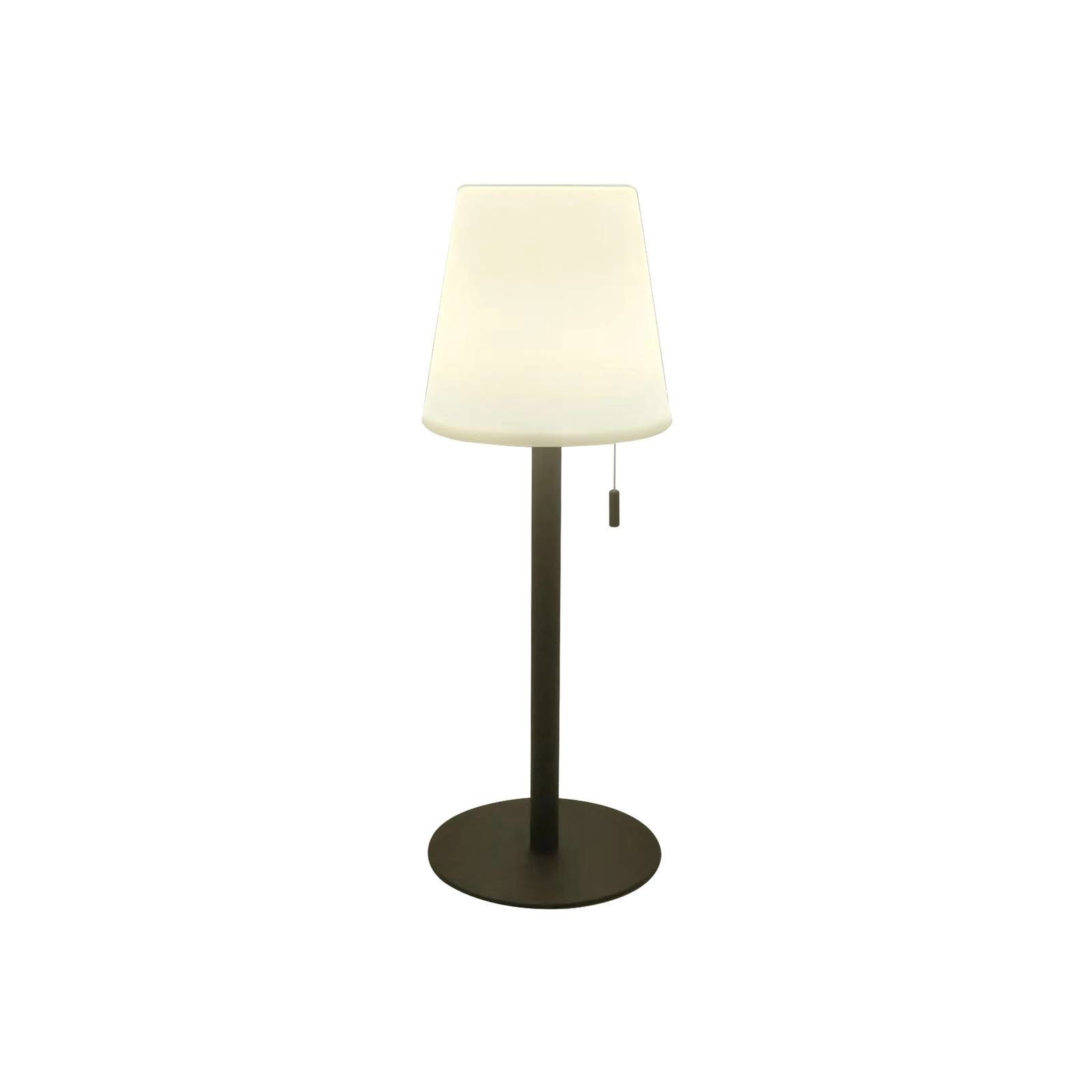 Lindby Azalea LED dobíjacia lampa laditeľná biela, hnedá