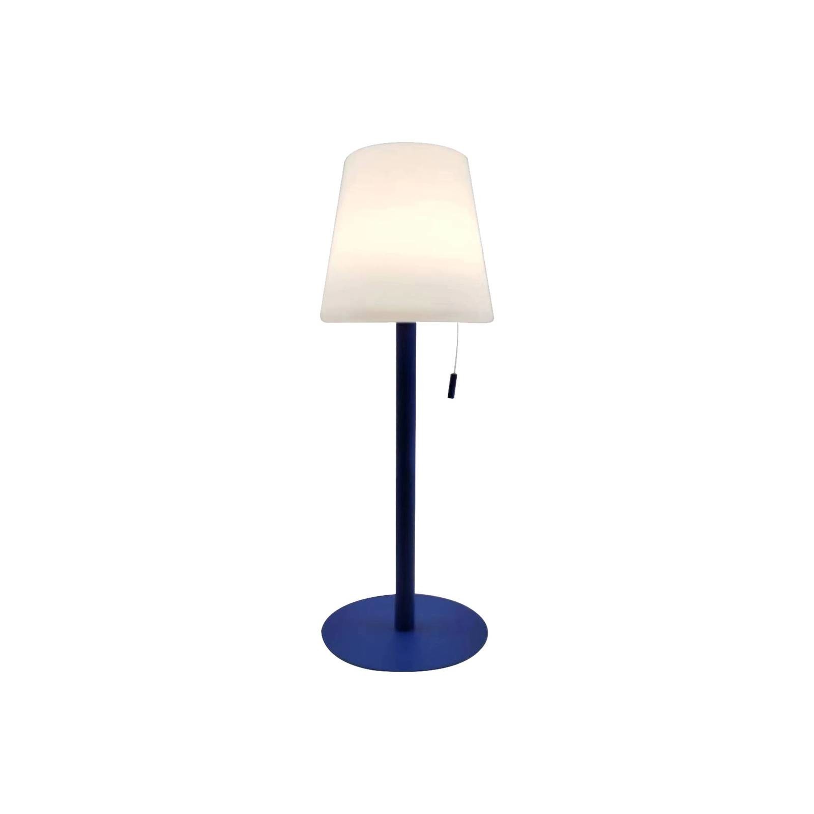 Lindby Azalea LED dobíjacia lampa, laditeľná biela, modrá