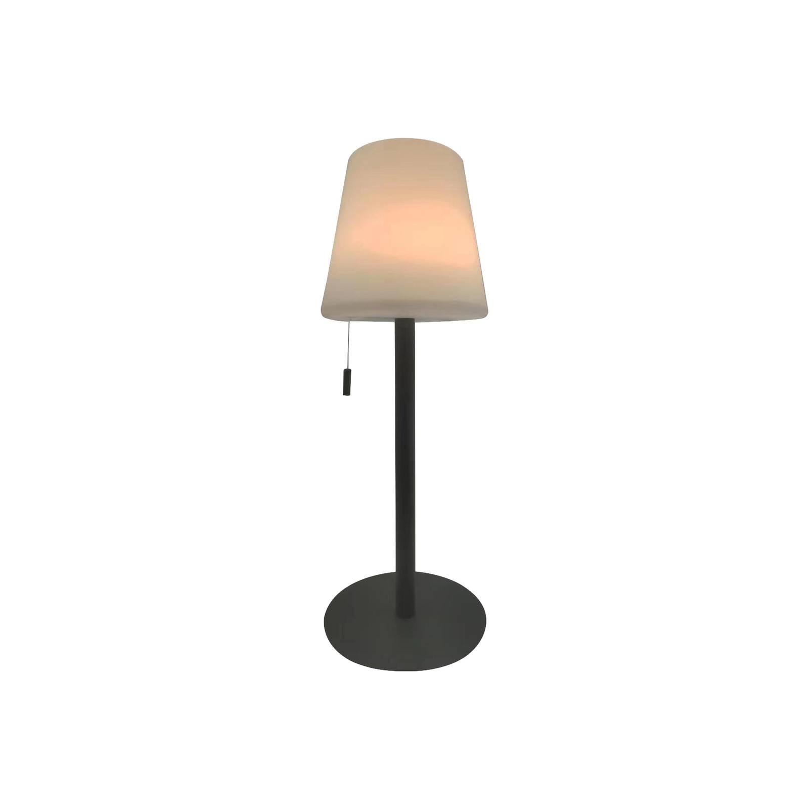 Lindby Azalea LED dobíjacia lampa, laditeľná biela, sivá