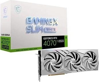 MSI GeForce RTX 4070 Ti SUPER GAMING X SLIM WHITE 16G