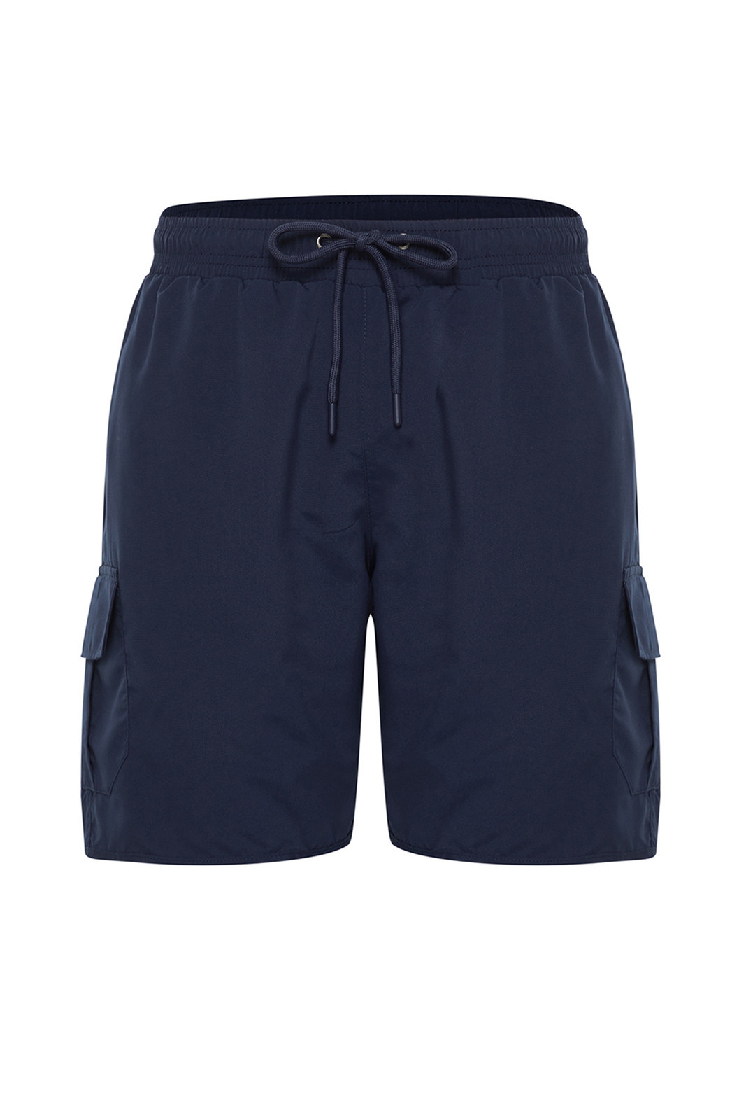 Trendyol Men's Navy Blue Standard Size Marine Shorts with Cargo Pocket