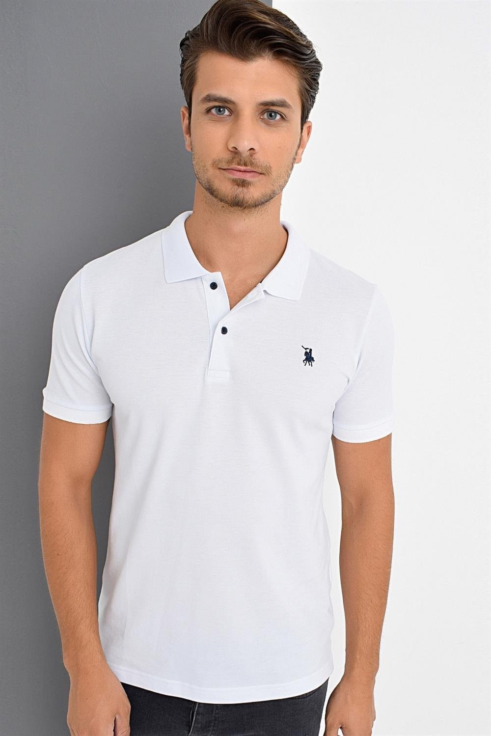 T8561 DEWBERRY MEN'S TSHIRT-WHITE 1
