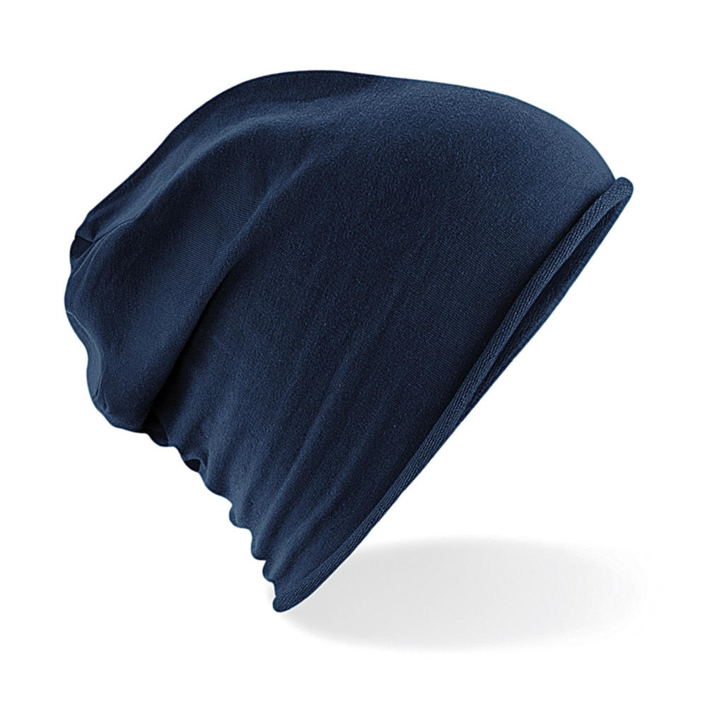 Čiapka pánska Beechfield Jersey Beanie - navy