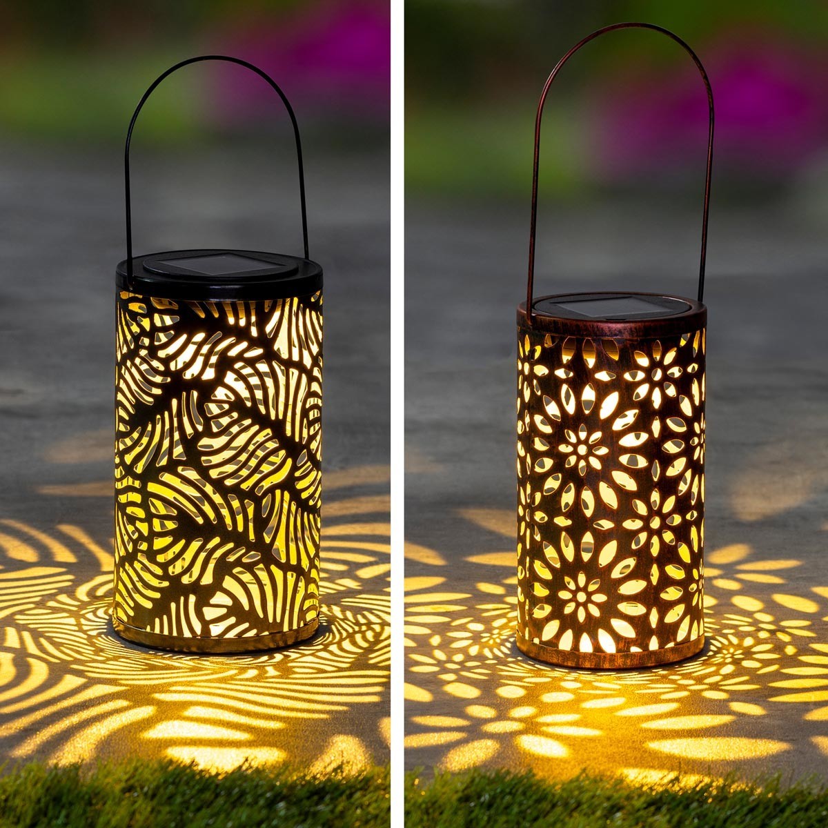 Haushalt international LED solární lucerna Zlatá záře