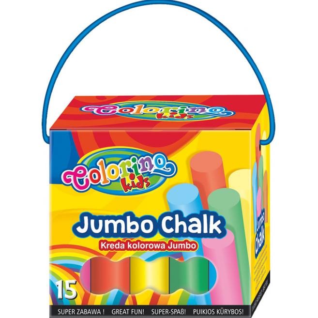 PATIO - Colorino chodníkové kriedy farebné v tégliku Jumbo 15 farieb