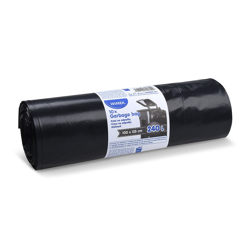 WIMEX - Vrecia na odpad 240 l čierne 100x125 cm /60mic/ Typ 80