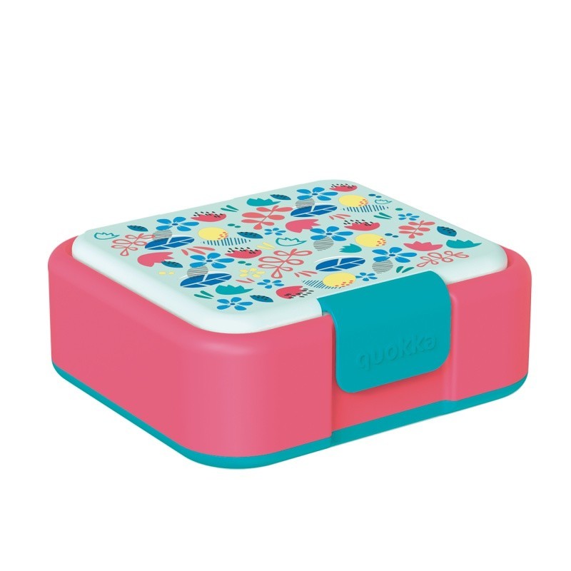 QUOKKA - Twist, Delený plastový box na jedlo FLOWERS, 40258