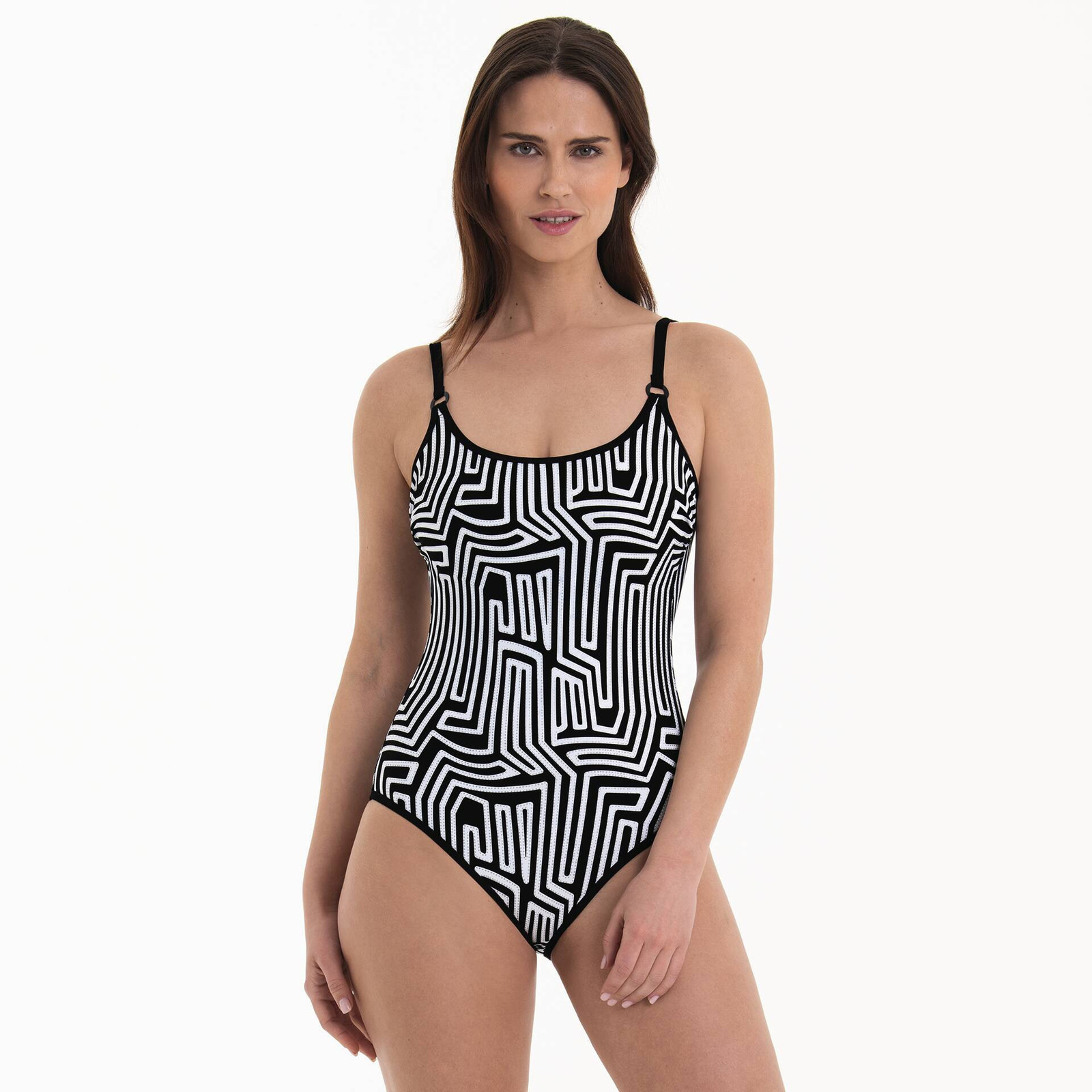 Jednodielne plavky Style Marinet 7814 black - RosaFaia 001 černá 38C