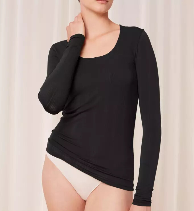 Dámsky top Beauty Layers TOP LSL X - Triumph černá (0004) 000L
