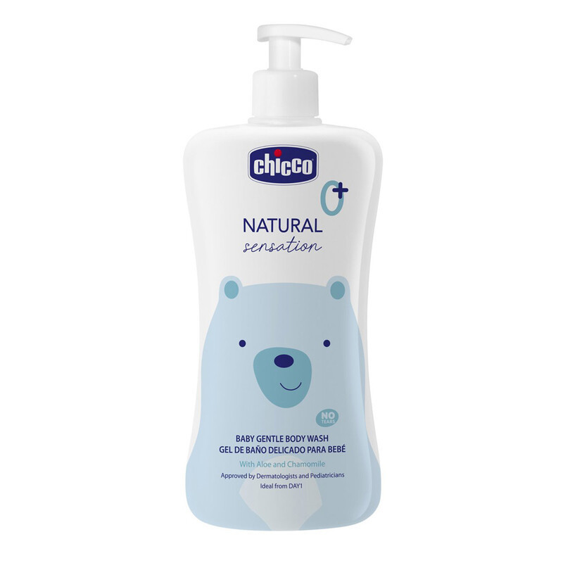 CHICCO - Šampón telový Natural Sensation s aloe a kamilkou 500ml, 0m+