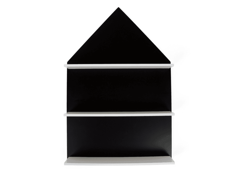 CHILDHOME - Tabuľa čierna s poličkami Dom