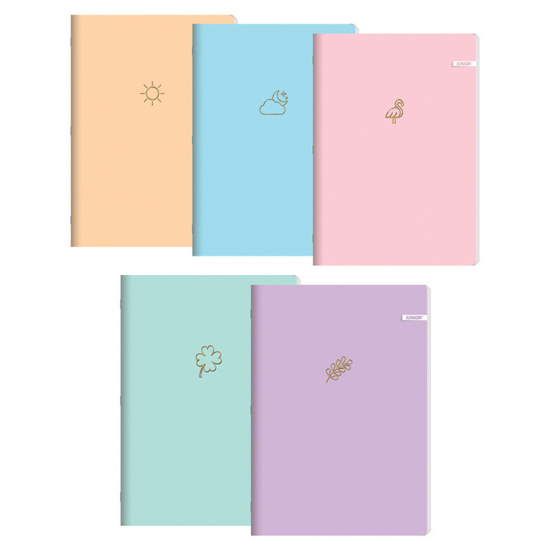 JUNIOR - Zošit A4, linajkový 444, 40 listový, Soft Touch