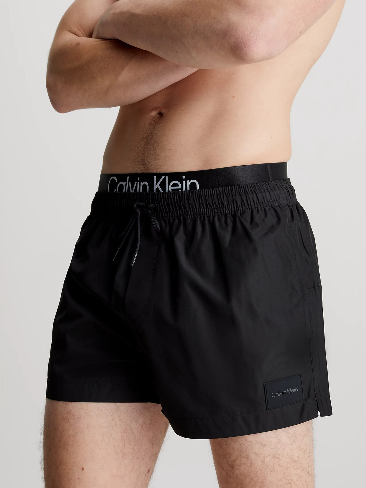 Pánske plavky KM0KM00947 BEH black - Calvin Klein L