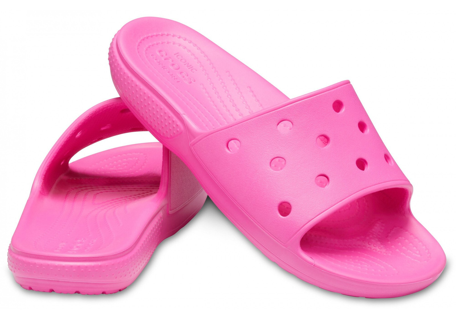 Detské šmykľavky Classic 206396-6QQ Neon Pink - Crocs 28/29 neonová růžová
