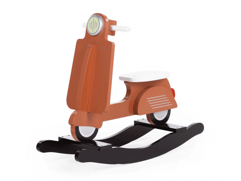 CHILDHOME - Hojdací skúter drevený Rust Black