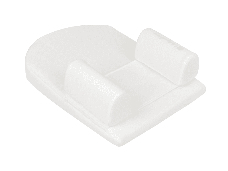 KIKKABOO - Polohovacia podložka z pamäťovej peny klinová Airknit White
