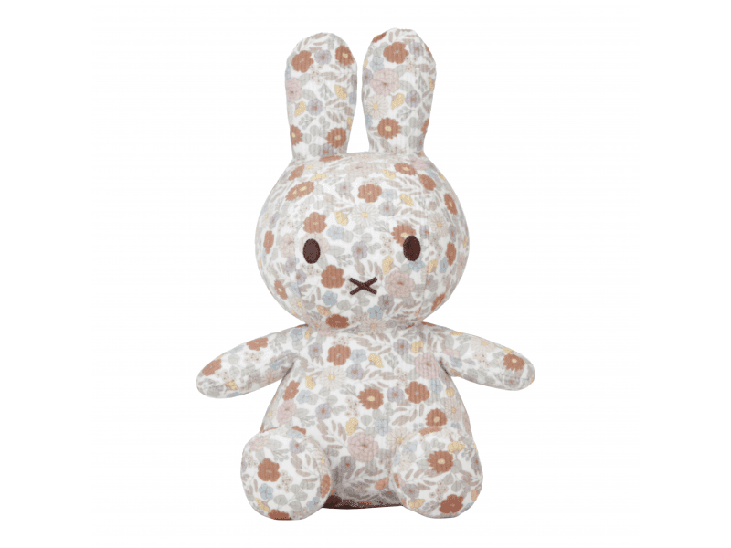 LITTLE DUTCH - Králiček Miffy textilný Vintage Kvety 25 cm