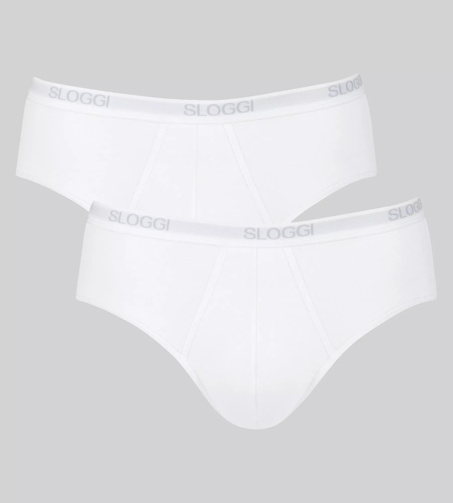 Pánske nohavičky Basic Midi 2P - WHITE - biela 0003 - SLOGGI WHITE 5