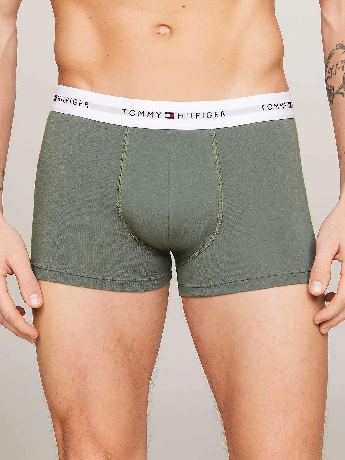Pánske boxerky TRUNK 3Pack UM0UM02761 0XY Combination Green - Tommy Hilfiger M