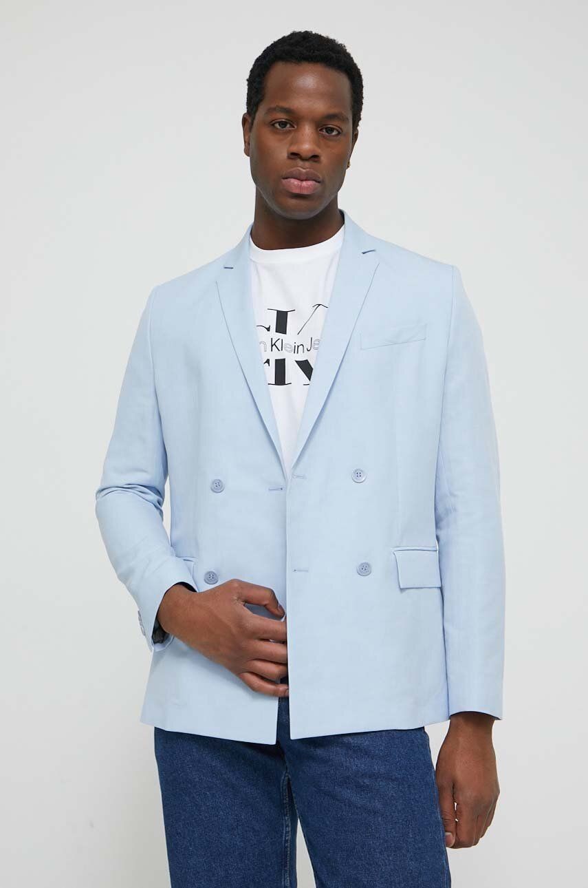 Sako s prímesou ľanu Calvin Klein