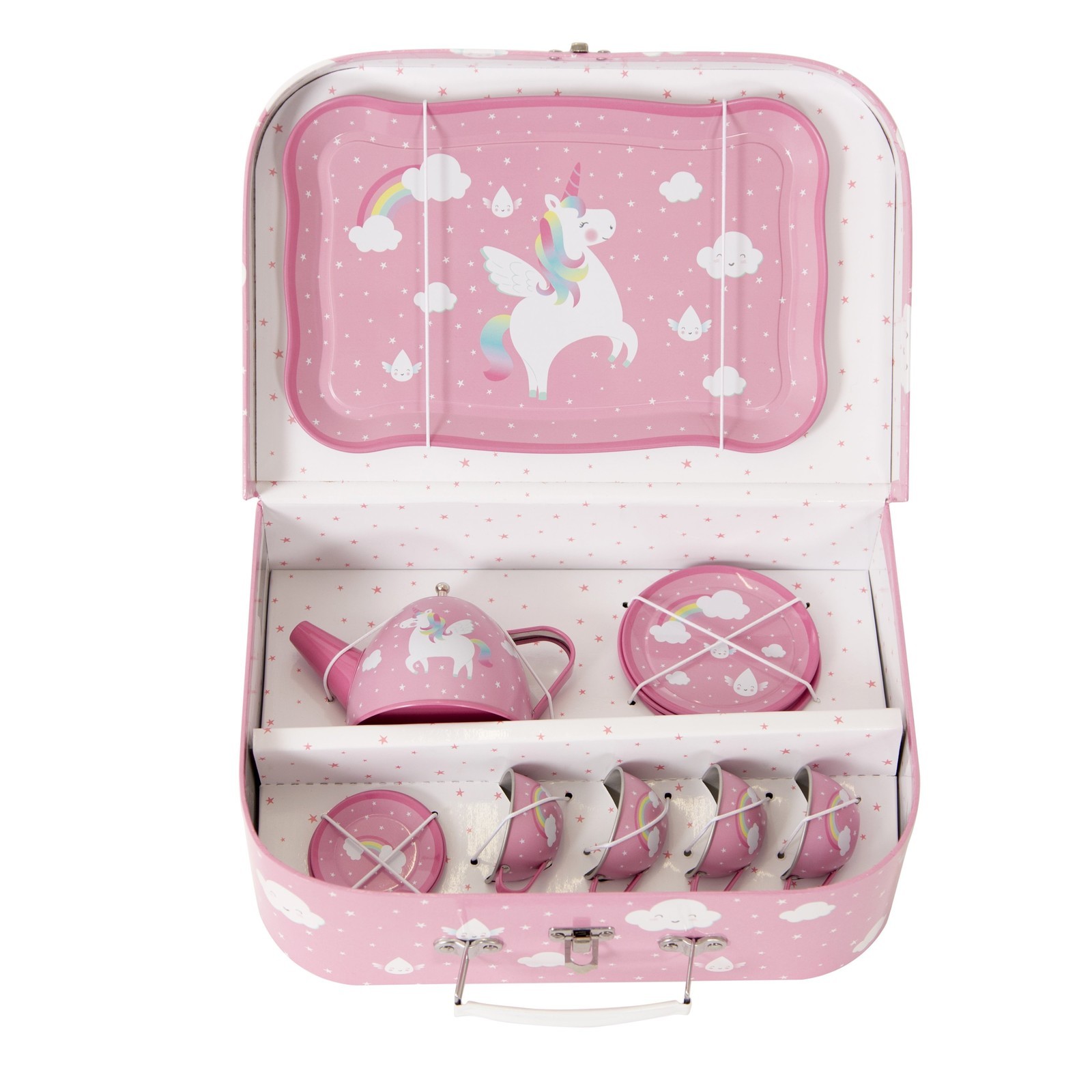 sass-belle Kufrík s čajovou súpravou Rainbow Unicorn Sass & Belle