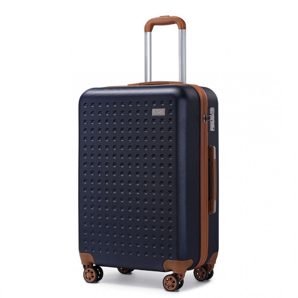 Kono škrupinový cestovný kufor ABS K2394L - navy - 99L