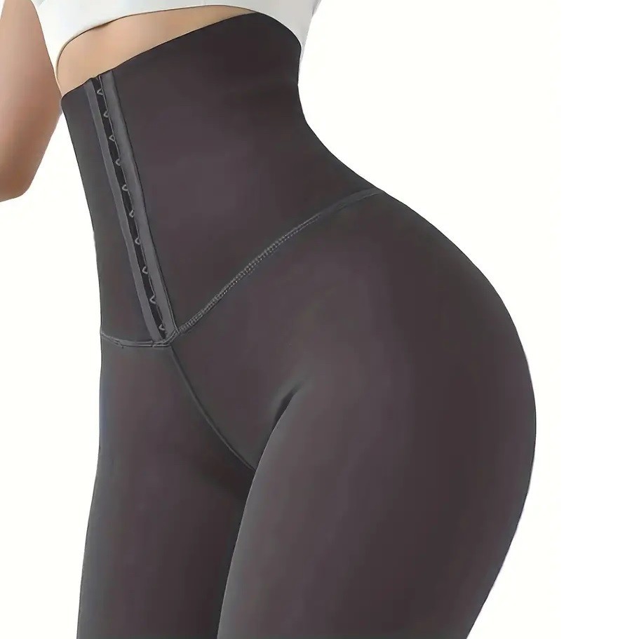 Legíny s vysokým pásom na zapínanie KP30257 sivá S