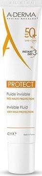 A-DERMA PROTECT TRANSPARENTNÝ FLUID VEĽMI VYSOKÁ OCHRANA SPF 50+ 40 ml