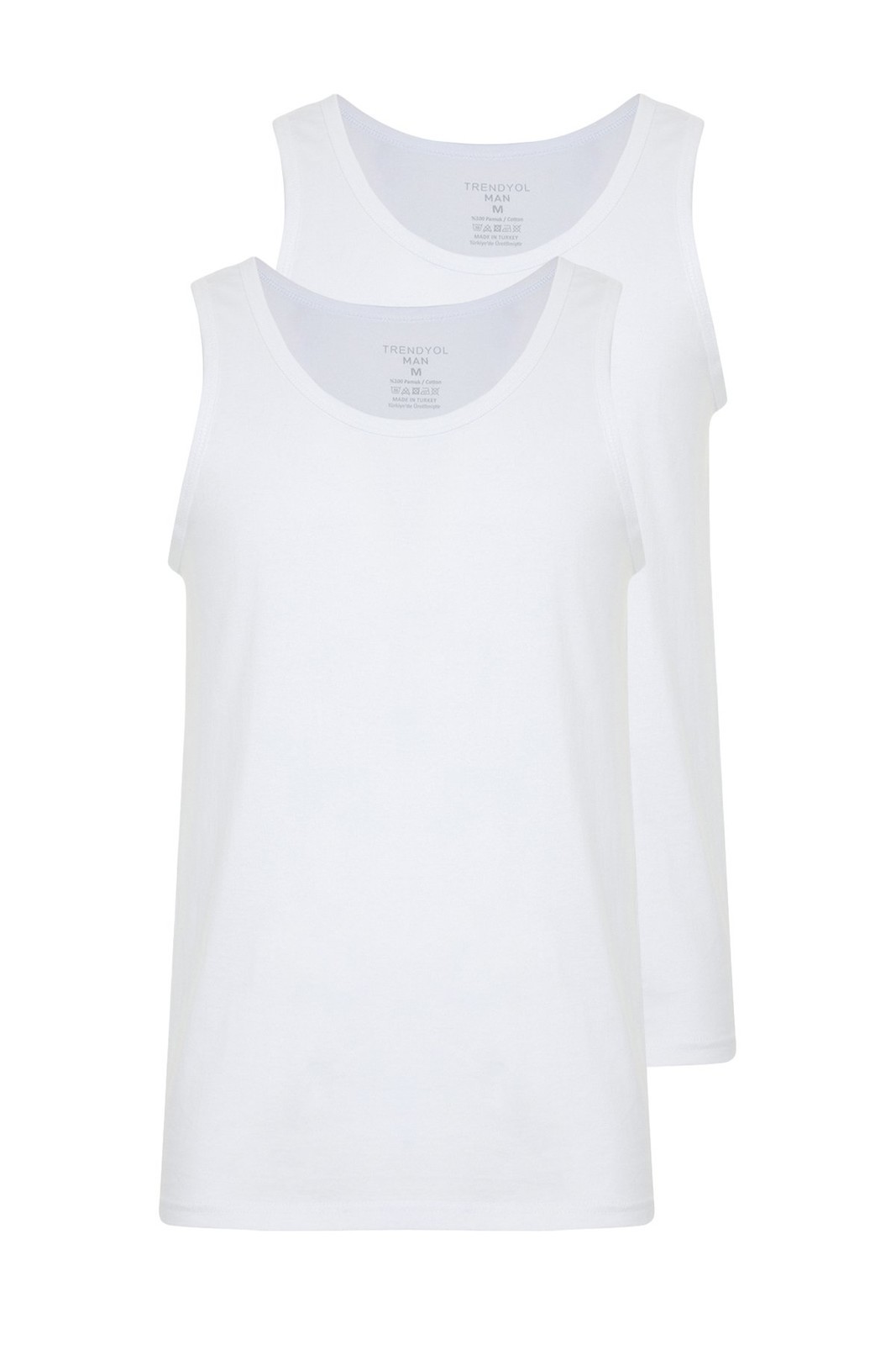 Trendyol White Basic 2-Pack Underwear Undershirt